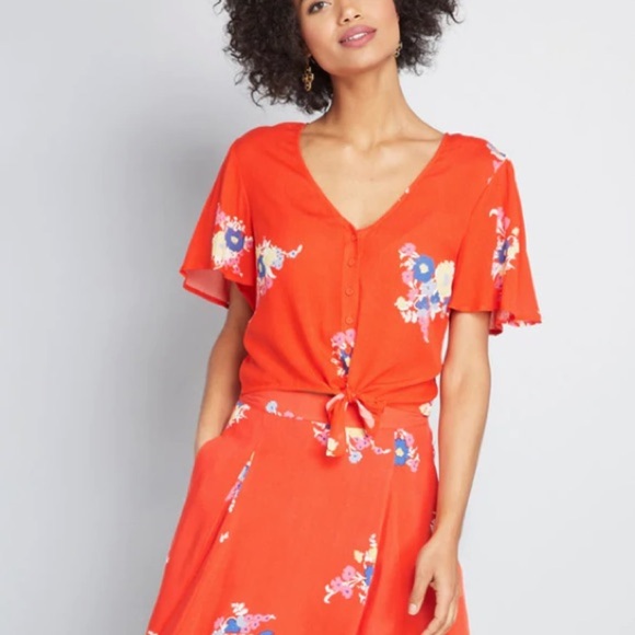 ModCloth Breezy Tendency Crop Top, Size M - Picture 7 of 9